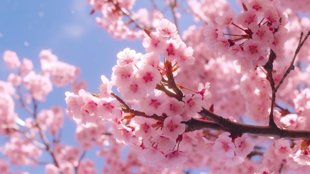 Sakura kwiat HD 8K tapeta tło Zdjęcie fotograficzne