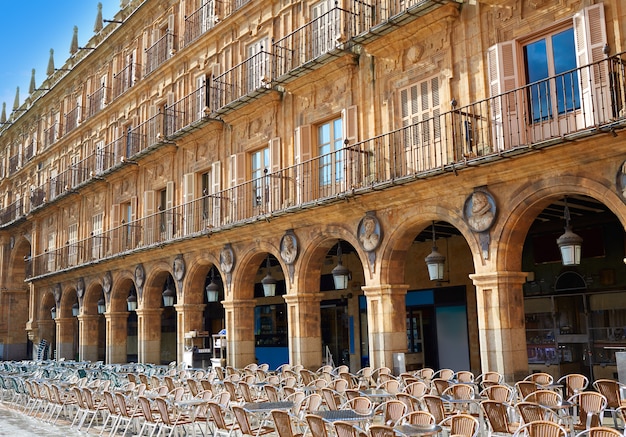 Salamanca Plaza Mayor w Hiszpanii