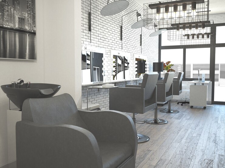 Salon fryzjerski fryzjerski wnętrze