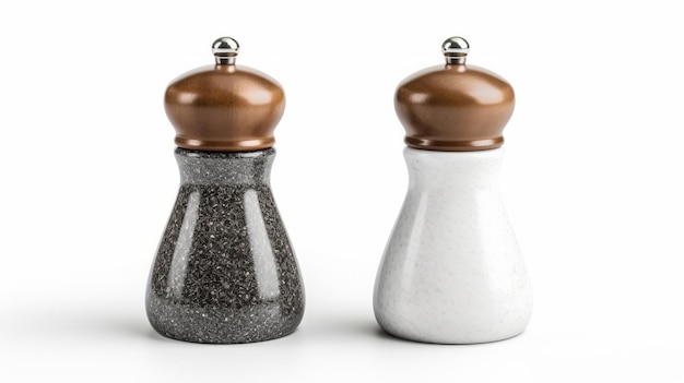 Zdjęcie salt and pepper shakers odizolowane na białym tle