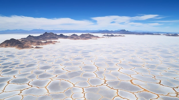 Zdjęcie salt flats w salar de uyuni w boliwii