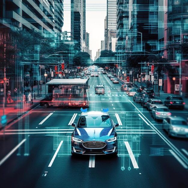 samochody technologii inteligentnego miasta
