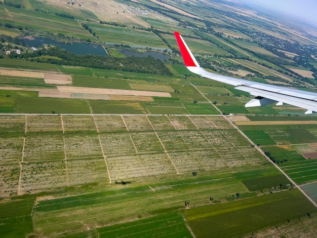 Zdjęcie samolot leci nad bawarią