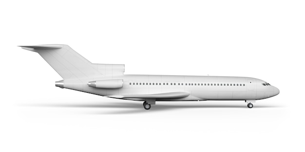 Samolot pasażerski BOEING 727 renderowania 3D