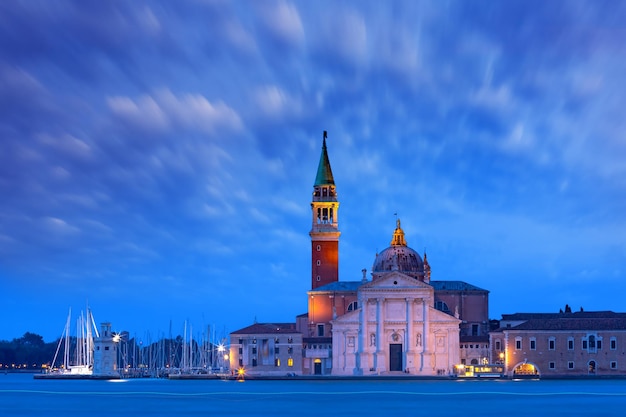 San Giorgio di Maggiore o wschodzie słońca Wenecja Włochy