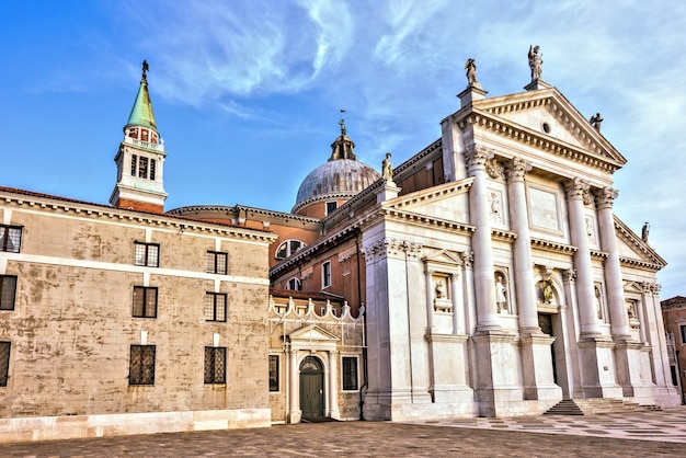San Giorgio Maggiore Kościelna Fasada Z Wejściem W Wenecja