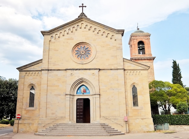 San Giustino Włochy Fasada kościoła katolickiego w San Giustino