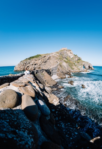 San Juan de Gaztelugatxe w Kraju Basków, Hiszpania