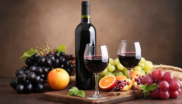 Sangria hiszpański napój Czerwone wino i owoce