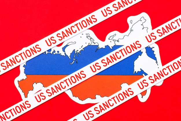 Sankcje USA na mapie Rosji Koncepcja sankcji gospodarczych wobec Rosji