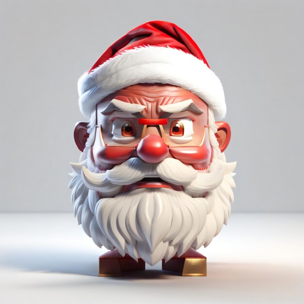 Santa 3D renderuje realistyczny wektor