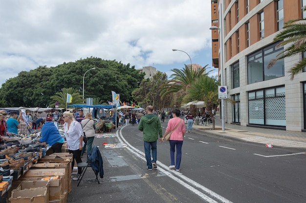 Santa Cruz de Tenerife Hiszpania 05132018 rynek miejskixA