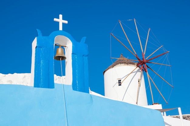 Santorini, Grecja - wieś Oia, typowy widok