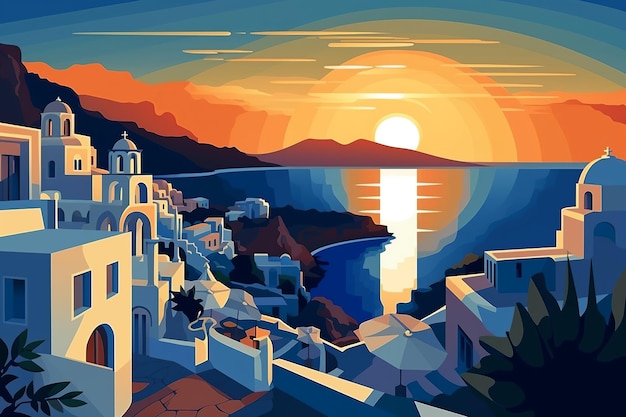 Santorini's Dreamy Vistas Cliffside Villas i lazurowe wody Morza Egejskiego