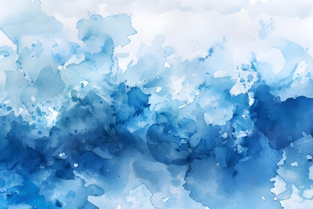 Sapphire Blue Watercolor Wash (Szafirowy kolor akwarelowy)