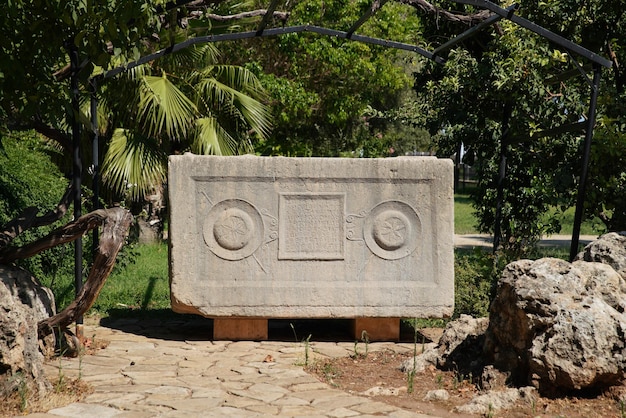 Sarkofag W Muzeum Archeologicznym W Antalyi Antalya Turkiye