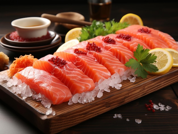 sashimi na talerzuodizolowanesuper wyraźne szczegóły