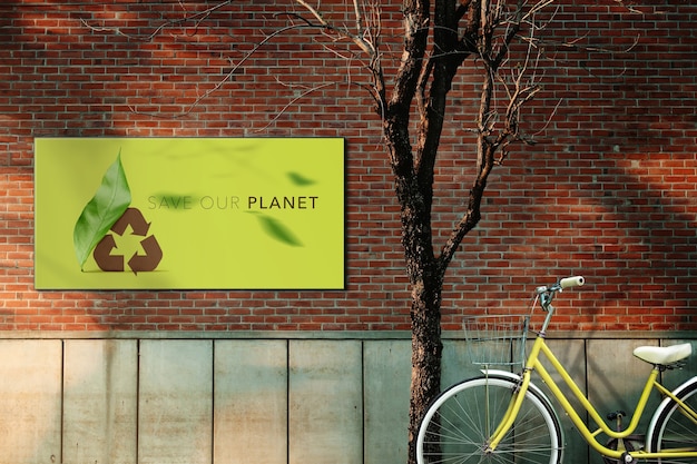 Zdjęcie save the planetochrona środowiska i redukcja emisji dwutlenku węgla koncepcja parking dla pokojówki w mieście