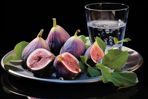 Zdjęcie savoring serenity sweet fig serenity wysokiej jakości fotografia fig