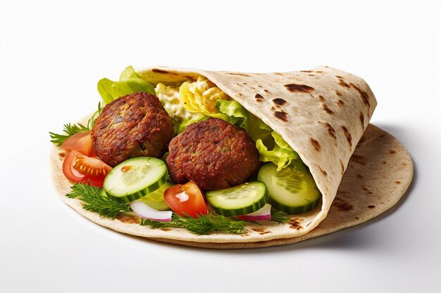 Savory Delights Kanapki ze stekiem Falafel i uczty z grilla