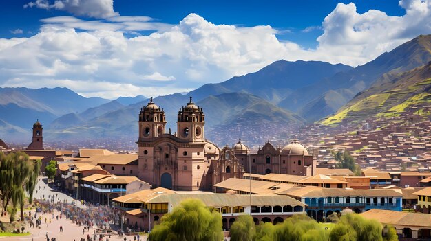 scena Cusco otoczona Andami