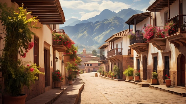 scena Cusco otoczona Andami