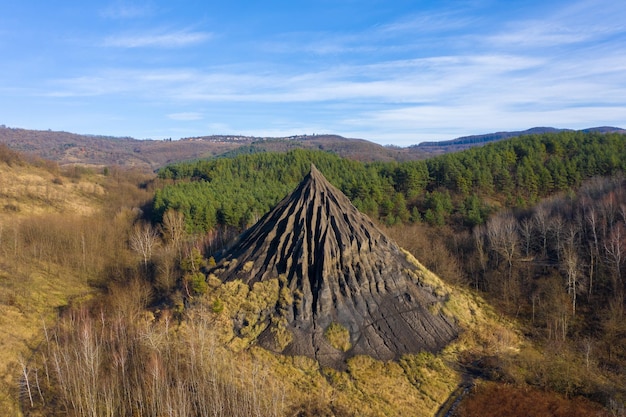 Zdjęcie sceniczny widok lądu na tle nieba