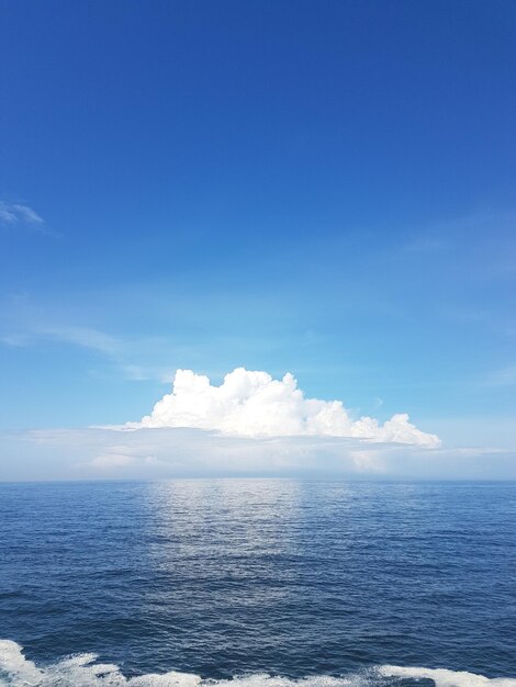 Sceniczny widok morza na tle nieba