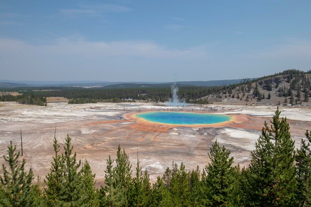 Sceniczny widok morza na tle nieba