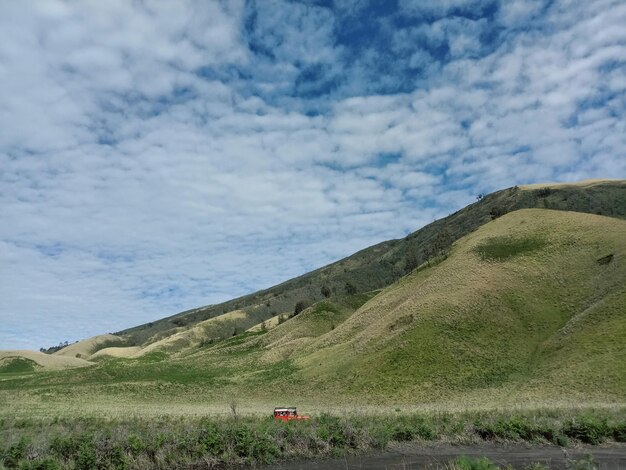 Sceniczny Widok Pola Na Tle Nieba