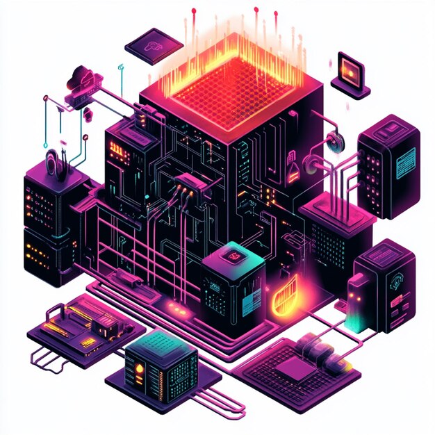 Schemat firewalla aplikacji internetowej WAF chroniącego przed zagrożeniami cybernetycznymi