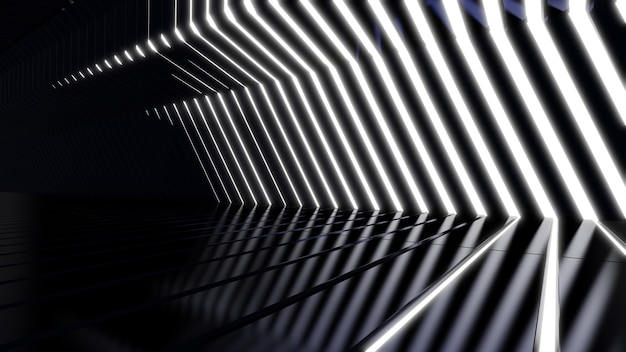 Sci Fi Wall Light Tunnel Background Do Tapet W Architekturze I Budownictwie