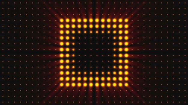 Ściana migających świateł kinematograficznych grających świateł na ścianie reflektora