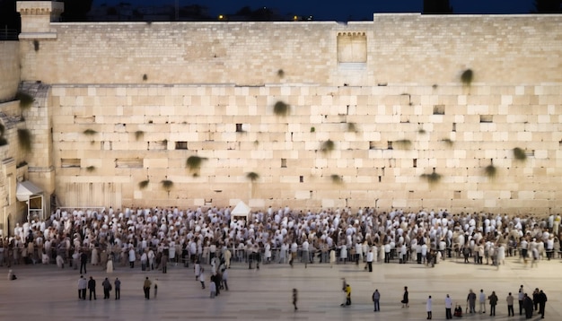 Ściana Płaczu Kotel Ściana Płaczu Jerozolima w Jom Kippur Jerozolima