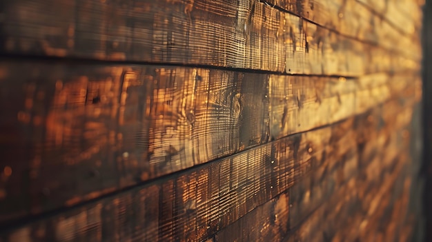 ściana wykonana z drewnianych desek