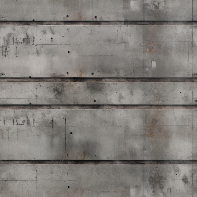 Ściana z betonu arafowanego z otworami i nitami na nim generatywny ai