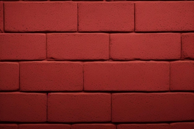 Ściana z czerwonej cegły o szorstkiej fakturze