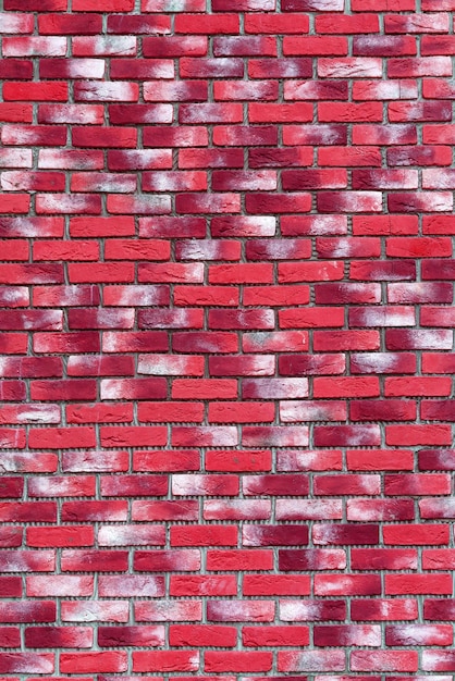 Ściana z czerwonej cegły Tło nowoczesnego wystroju wnętrz