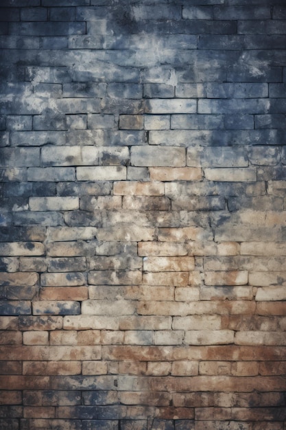 Ściana z kremowo-niebieskiej cegły, betonowej lub kamiennej tekstury ar 23 v 52 Job ID 46e81397418448b99ab75682c523de07