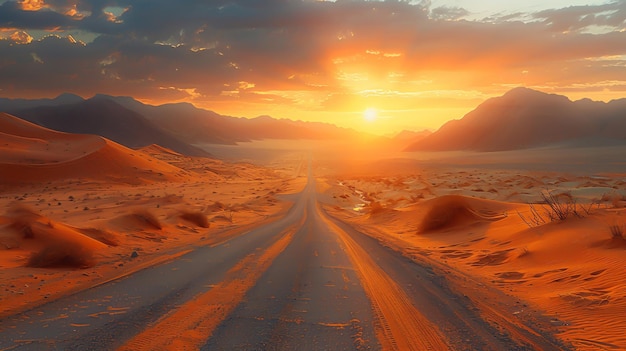 Zdjęcie Ścieżka przez pustynię