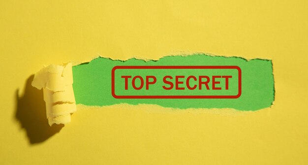 Ściśle tajna koncepcja Poufne informacje biznesowe