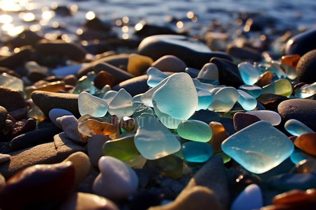 Seaglass Musujące Na Brzegu