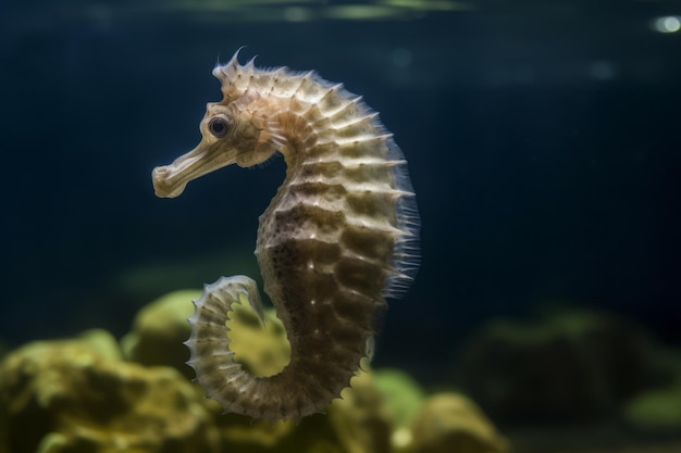 Zdjęcie seahorse pływanie hippocampus