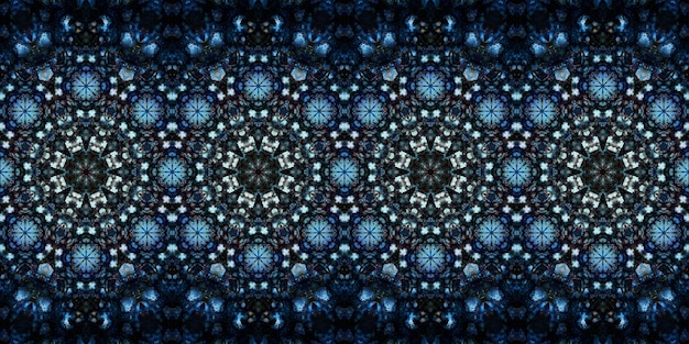 Zdjęcie seamless pattern banner kaleidoscope texture