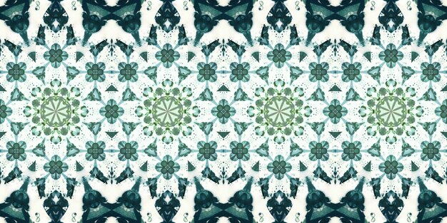 Zdjęcie seamless pattern banner kaleidoscope texture