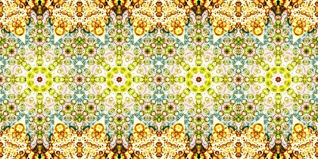 Zdjęcie seamless pattern banner kaleidoscope texture