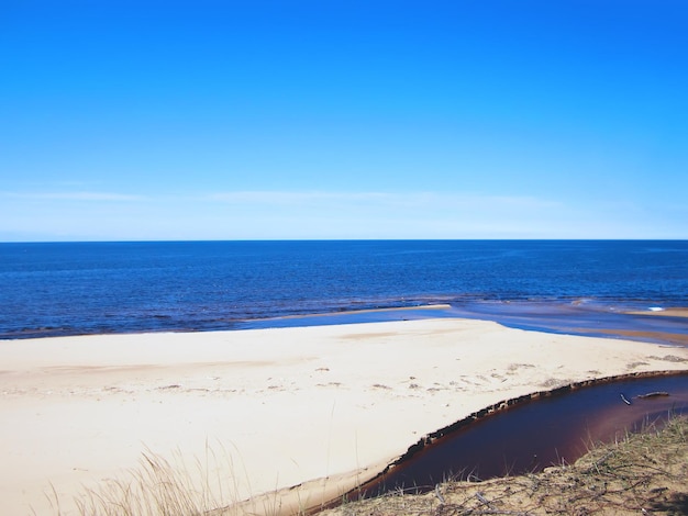 Seascape na Łotwie, White Dune, Saulkrasti.