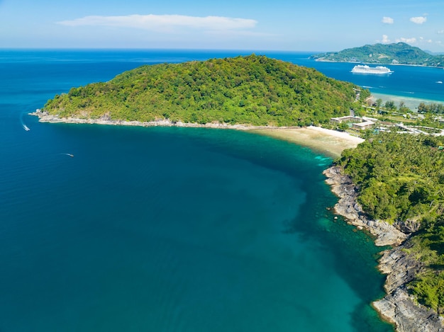 Seashore ocean tle Piękna przyroda Niesamowity widok na wybrzeże w tle