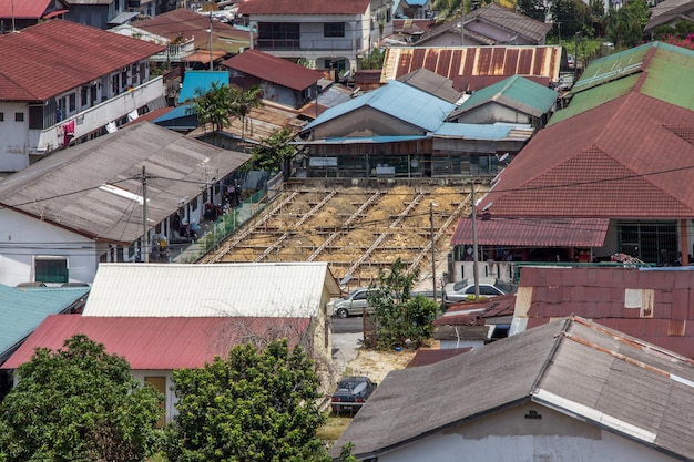 Selangor 22 Paź 2017 Malezja Z Lotu Ptaka W Kampung Baru Sungai Buloh Selangor Malezja