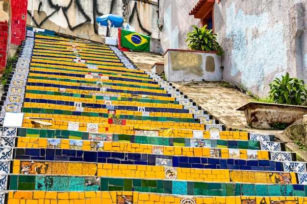 Selaron Steps, punkt orientacyjny w Rio de Janeiro, Brazylia